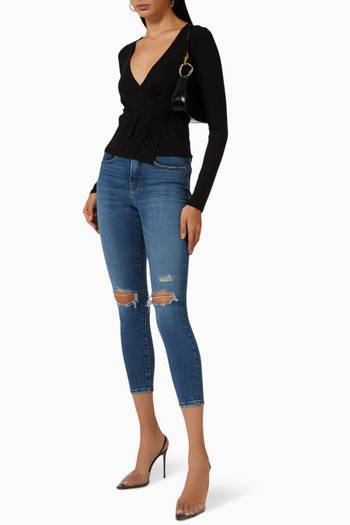 hover state of Good Waist Crop Jeans in Denim