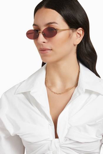 hover state of Boccioni Sunglasses in Metal