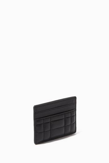 hover state of Evelyn Card Case in Quilted Leather