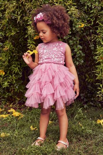 hover state of Bebe Berry Delight Tutu Dress in Cotton & Polyester
