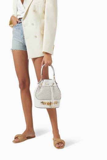 hover state of Devon Medium Bucket Bag in Leather