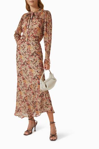 hover state of Floral Maxi Skirt