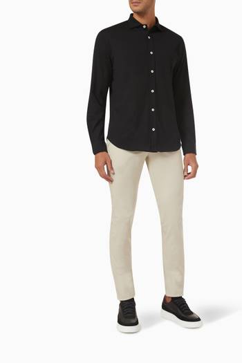 hover state of Buttoned Shirt in Jersey