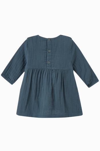 hover state of Ruffled Dress in Organic Cotton