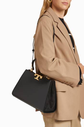 hover state of Eleanor Top-handle Satchel in Smooth Leather