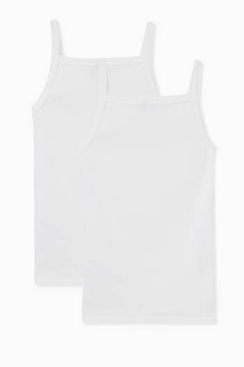 hover state of Plain Chemise Top in Cotton, Set of 2