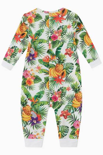 hover state of All-over Print Romper in Cotton