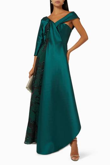 hover state of Textured Gown in Rayon