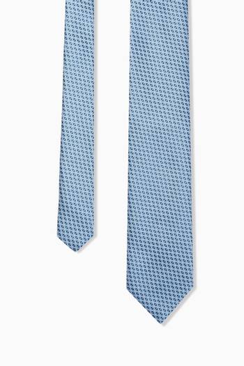 hover state of Geometric Tie in Silk Jacquard