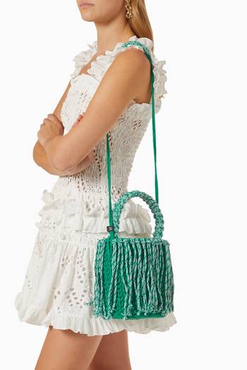 hover state of Olympia Dreamscape Bucket Bag in Crochet Cotton