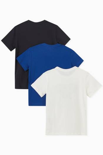 hover state of Logo T-shirt in Cotton, Set of 3