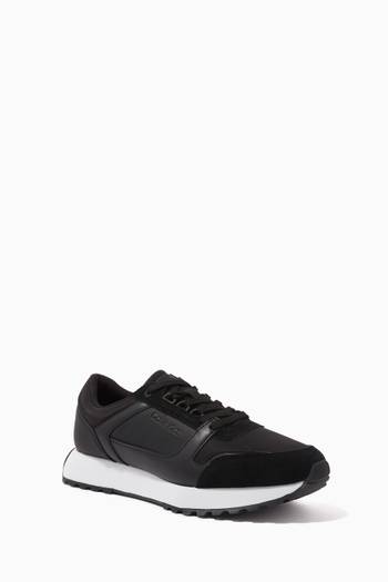 hover state of Logo Low-top Lace-up Sneaker in Leather