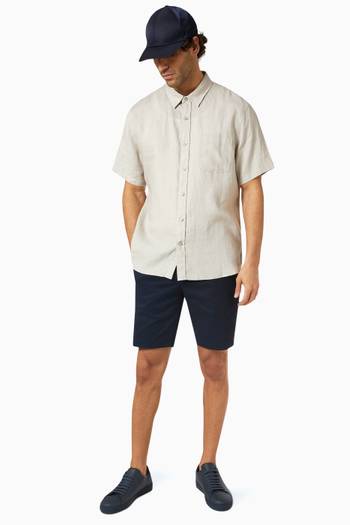 hover state of Short-sleeved Shirt in Linen