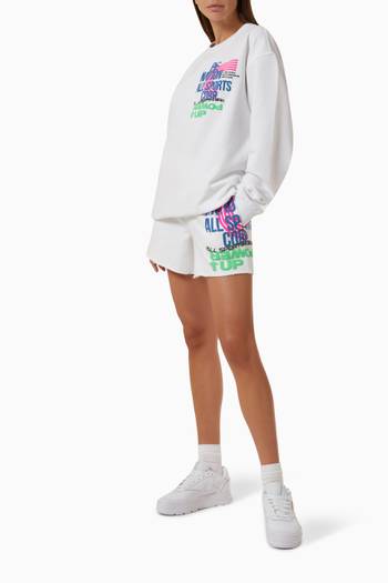 hover state of Power Up Shorts in Organic Cotton French Terry