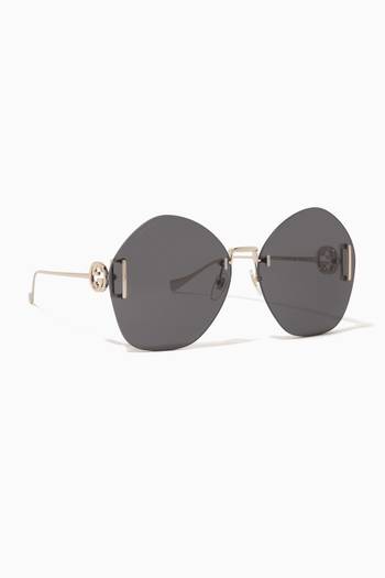 hover state of Geometric Sunglasses in Metal