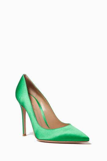hover state of Gianvito 105 Pumps in Satin