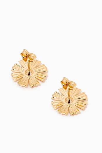 hover state of Farfasha Sunkiss Diamond Stud Earrings in 18kt Gold