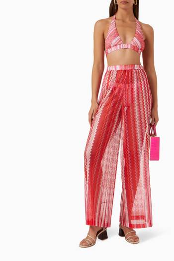 hover state of Sheer Wide-leg Pants