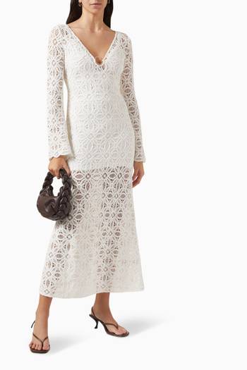 hover state of Imogen Crochet Maxi Dress