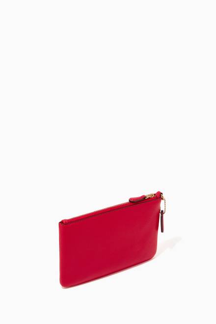 hover state of Small Wristlet in Pebble Leather            
