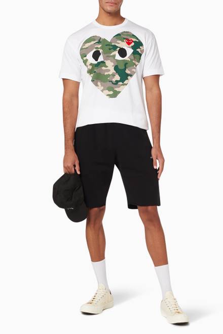 hover state of Camouflage Logo Print Cotton T-Shirt