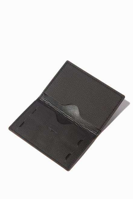 hover state of Black Leather Sim Card Wallet