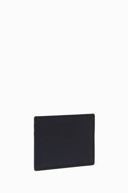hover state of Go Logo Leather Card Holder  