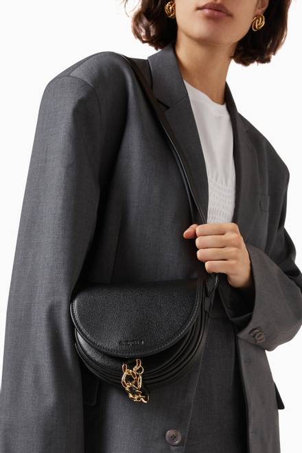 hover state of Mara Leather Cross-Body Bag