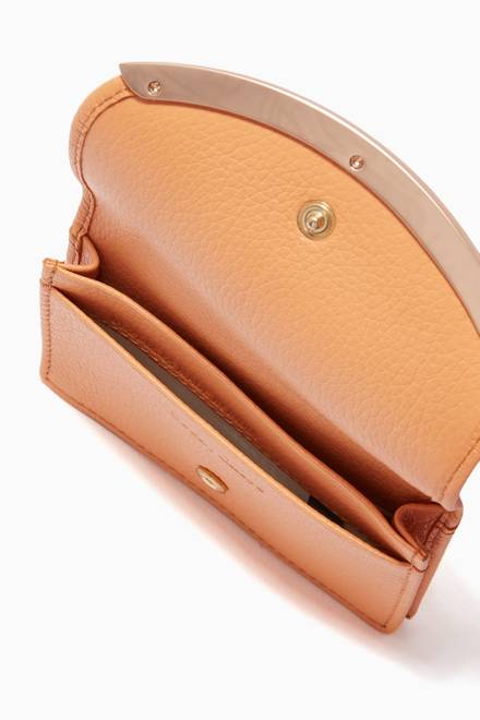 hover state of Lizzie Card Holder in Grained Calfskin       