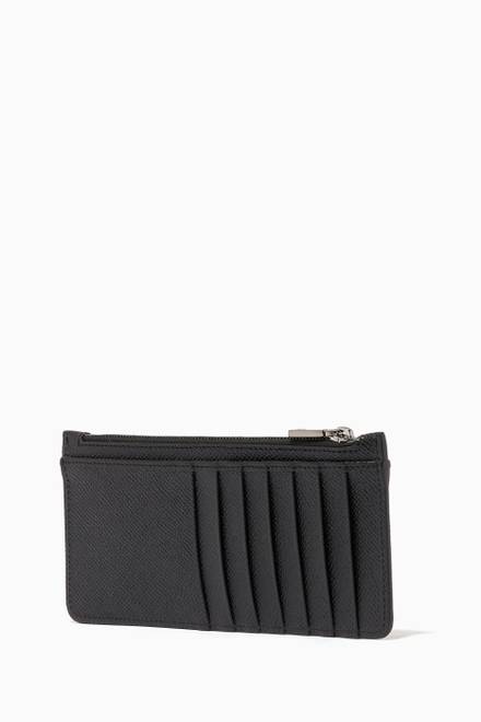 hover state of Vertical Credit Card Holder in Dauphine Leather       