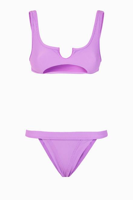 hover state of Cole Ribbed Bikini Top
