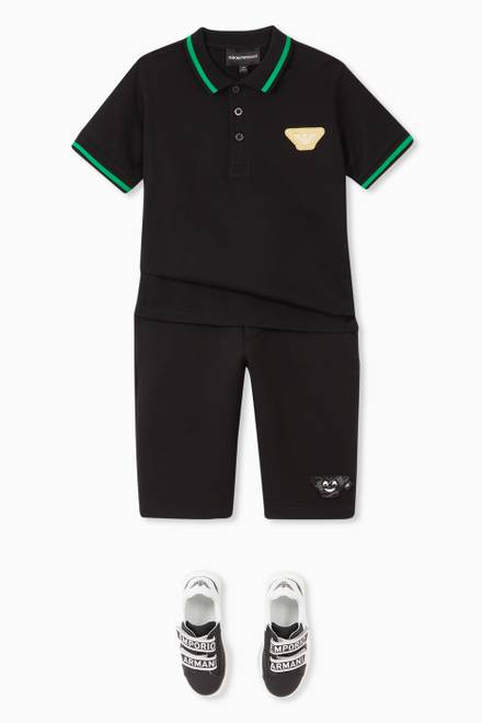 hover state of EA Emoji Patch Polo Shirt     