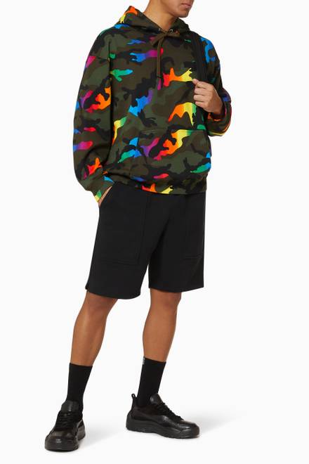 hover state of Camouflage Jersey Hooded Sweatshirt                 