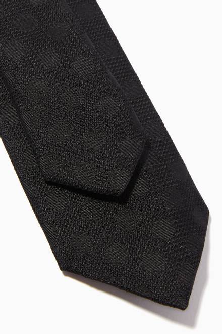 hover state of Geometric Jacquard Tie in Silk  