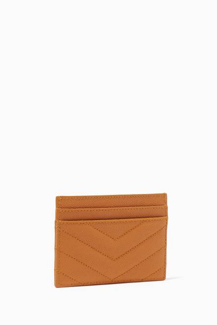 hover state of Monogram Card Case in Grain de Poudre Embossed Leather         