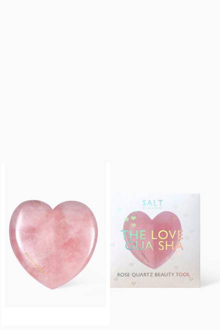 hover state of The Love Gua Sha Rose Quartz Beauty Tool 