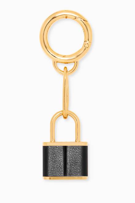 hover state of B-Chain Lock Key Holder in Leather  