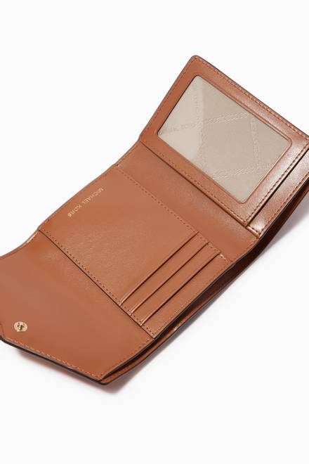 hover state of Medium Carmen Tri-fold Wallet in Canvas & Leather  