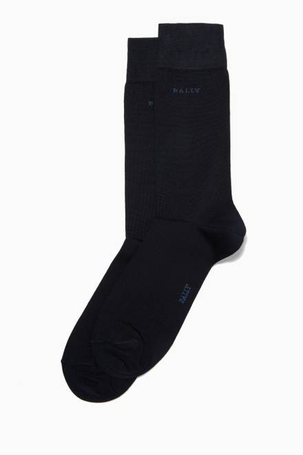 hover state of Logo Socks in Mix Jersey    
