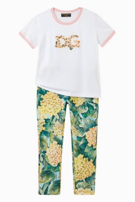 hover state of Leggings in Floral Cotton  