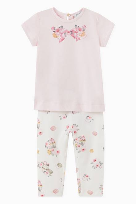 hover state of Cupcake Print Leggings in Cotton  