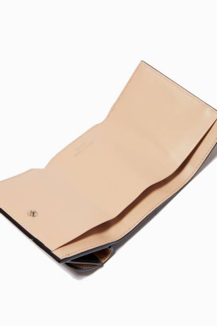 hover state of La Prima Trifold Wallet in Grained Patent Leather  