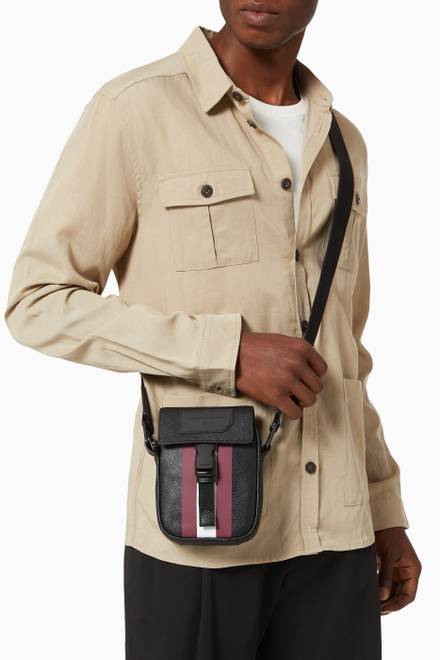 hover state of Semmy Cross-Body Bag in Coated Canvas   