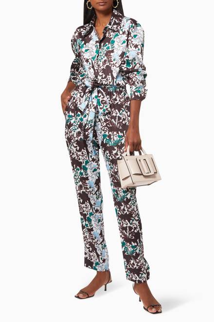 hover state of Chloe Floral Jumpsuit      