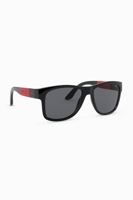 hover state of D Frame Sunglasses in Acetate    