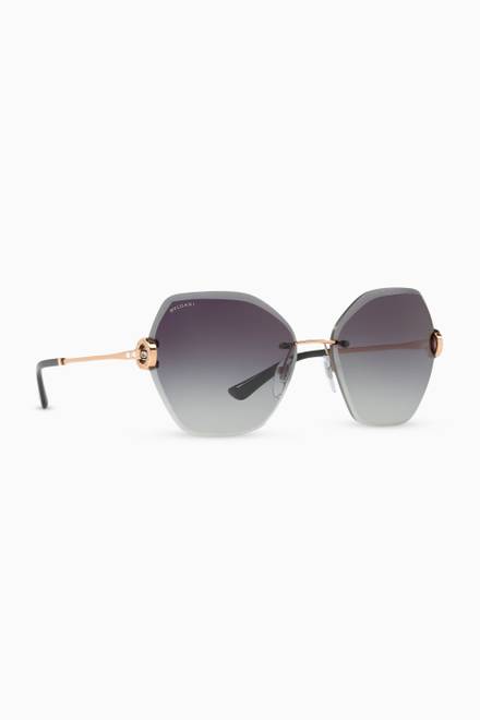 hover state of Bvlgari Bvlgari Butterfly Sunglasses in Metal   