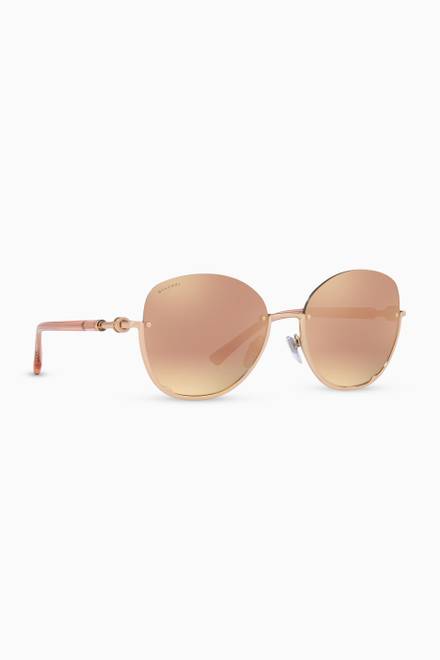 hover state of B.zero1 Butterfly Sunglasses in Metal  