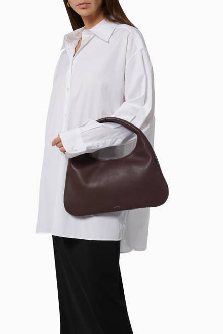 hover state of Small Everyday Shoulder Bag in Leather  