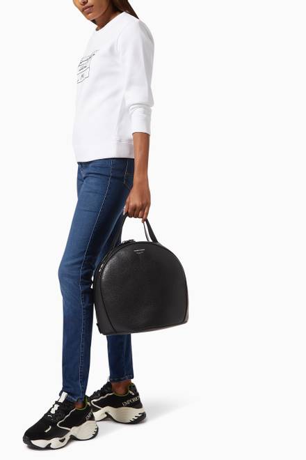 hover state of Bowling Crossbody Bag in Leather