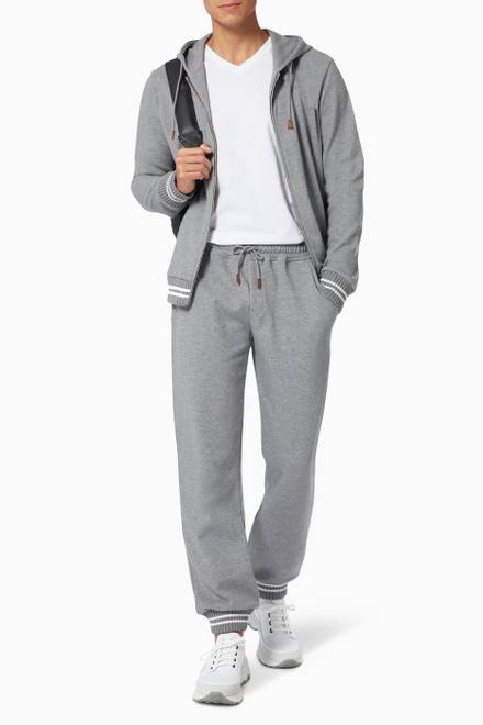 hover state of Contrast Stripe Sweatpants in Cotton         